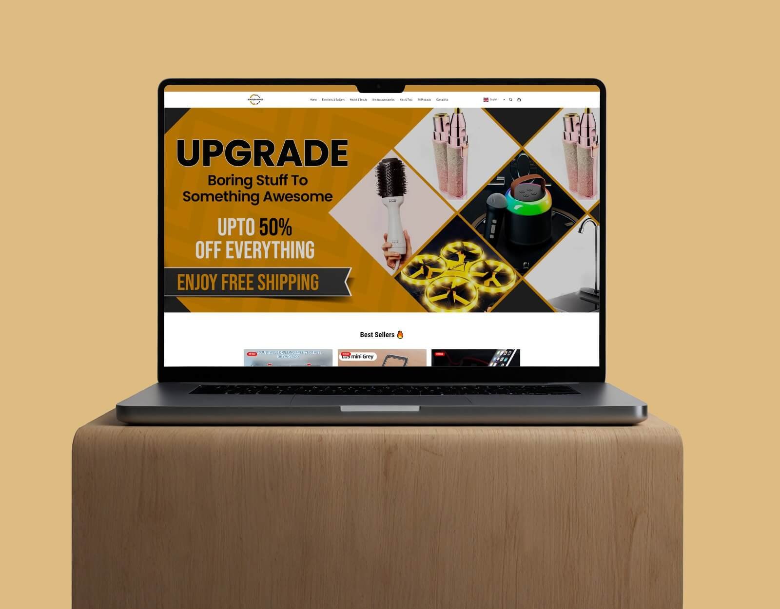 SOUQSAVINGS website mockup